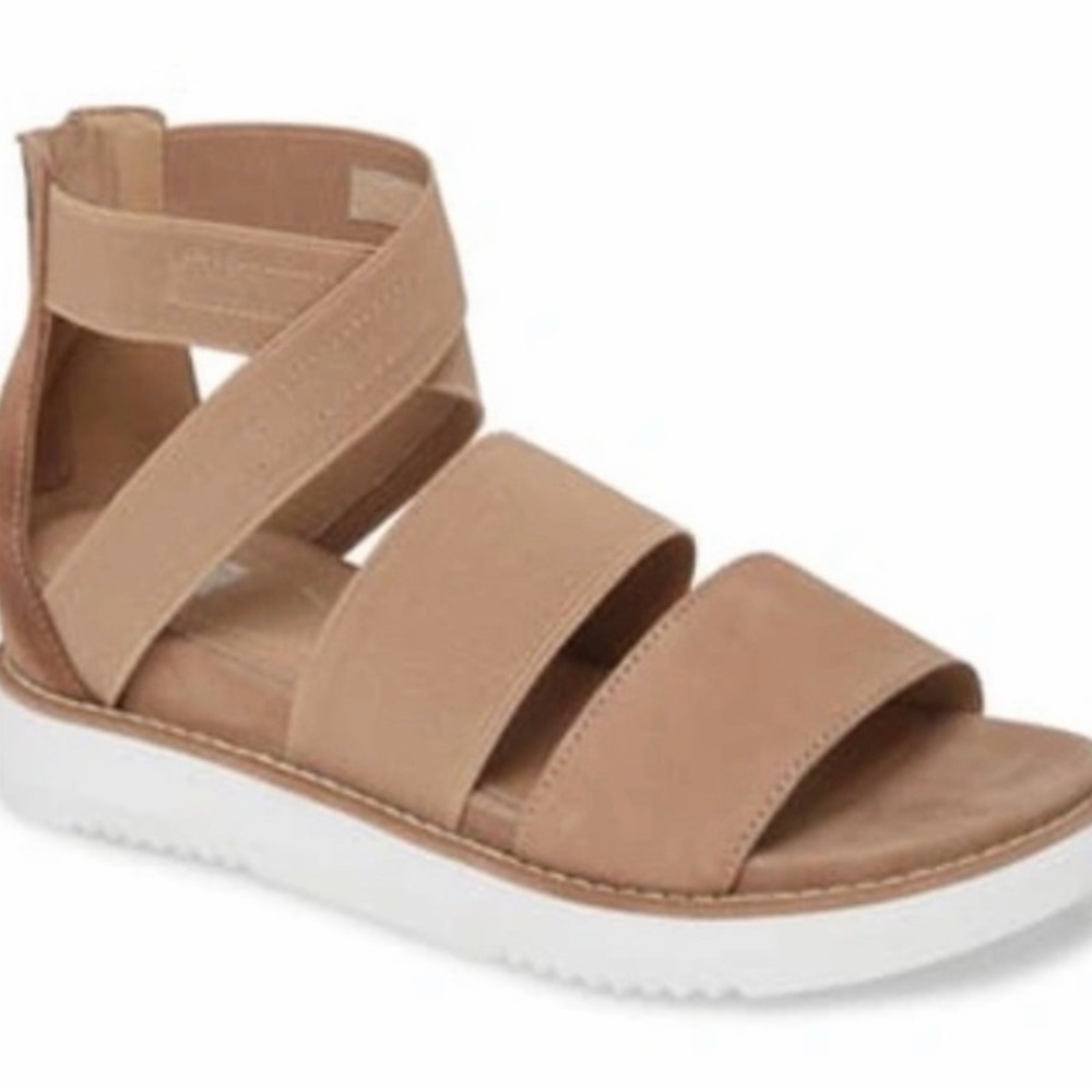 Eileen Fisher Klay Crossover Platform Sandals